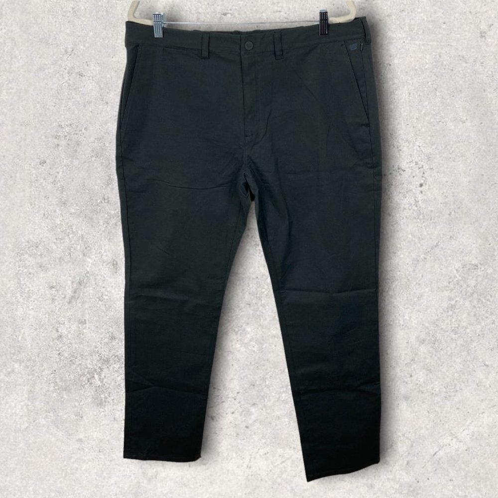 New Mack Weldon Chino Dress Pants Size 36 by 32 Asphalt Grey‎ Technical Modern